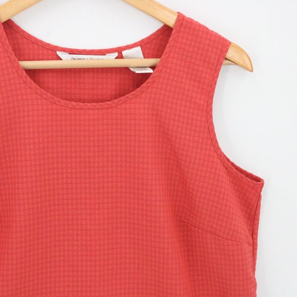 Drapers & Damons Blouse Top Womens Petite Pink Sleeveless Lightweight Sz PM - Picture 2 of 9